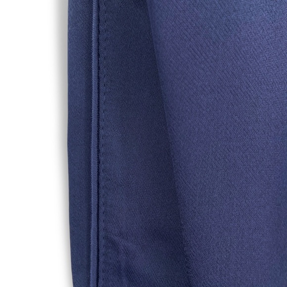 3.1 Phillip Lim High Rise Satin Jogger Pant Navy Blue Side Panel Tailored Size 2 - Picture 8 of 16